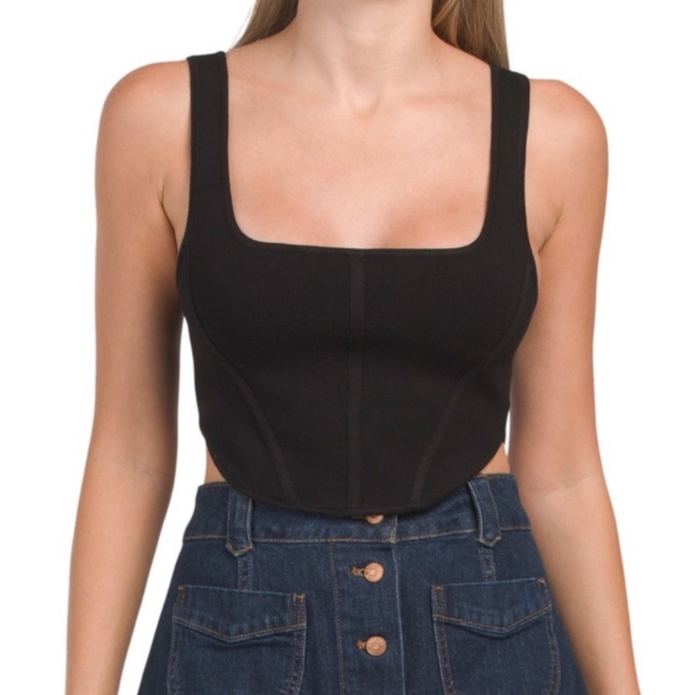 Black Women's Crop Top